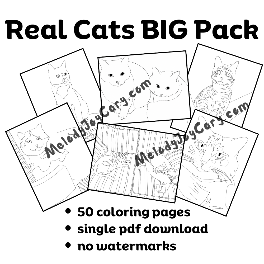 50 Real Cat Coloring Pages Melody Joy Cary 50-real-cat-coloring-pages-melody-joy-cary